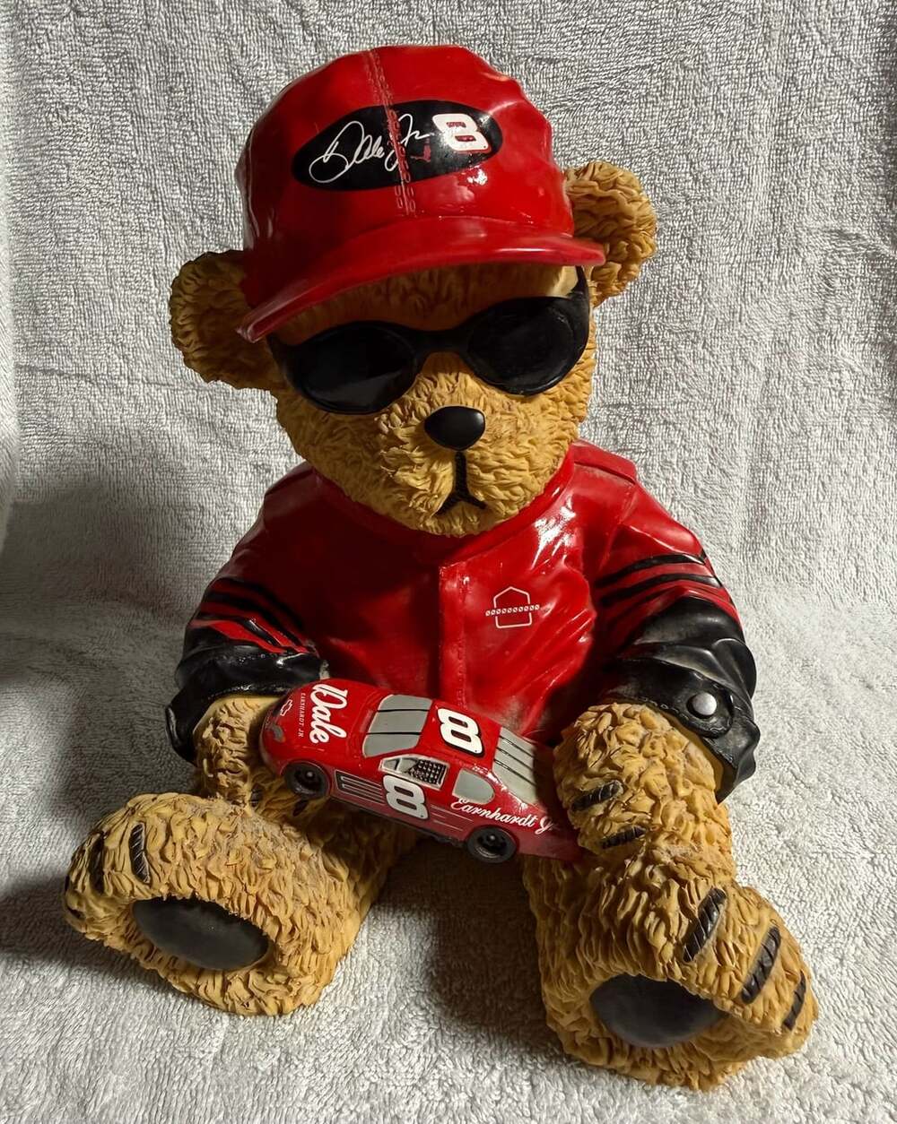 NASCAR Dale Earnhardt Jr. #8 Racing Bear Figurine